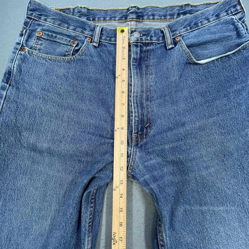 Levi's Blue 550 Relaxed Fit Tapered Leg Jeans Mens 40x36